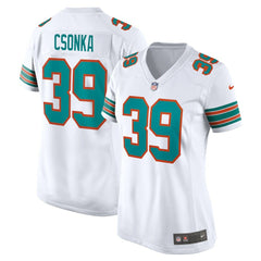 Larry Csonka Miami Dolphins Women's Retired Player Jersey - White