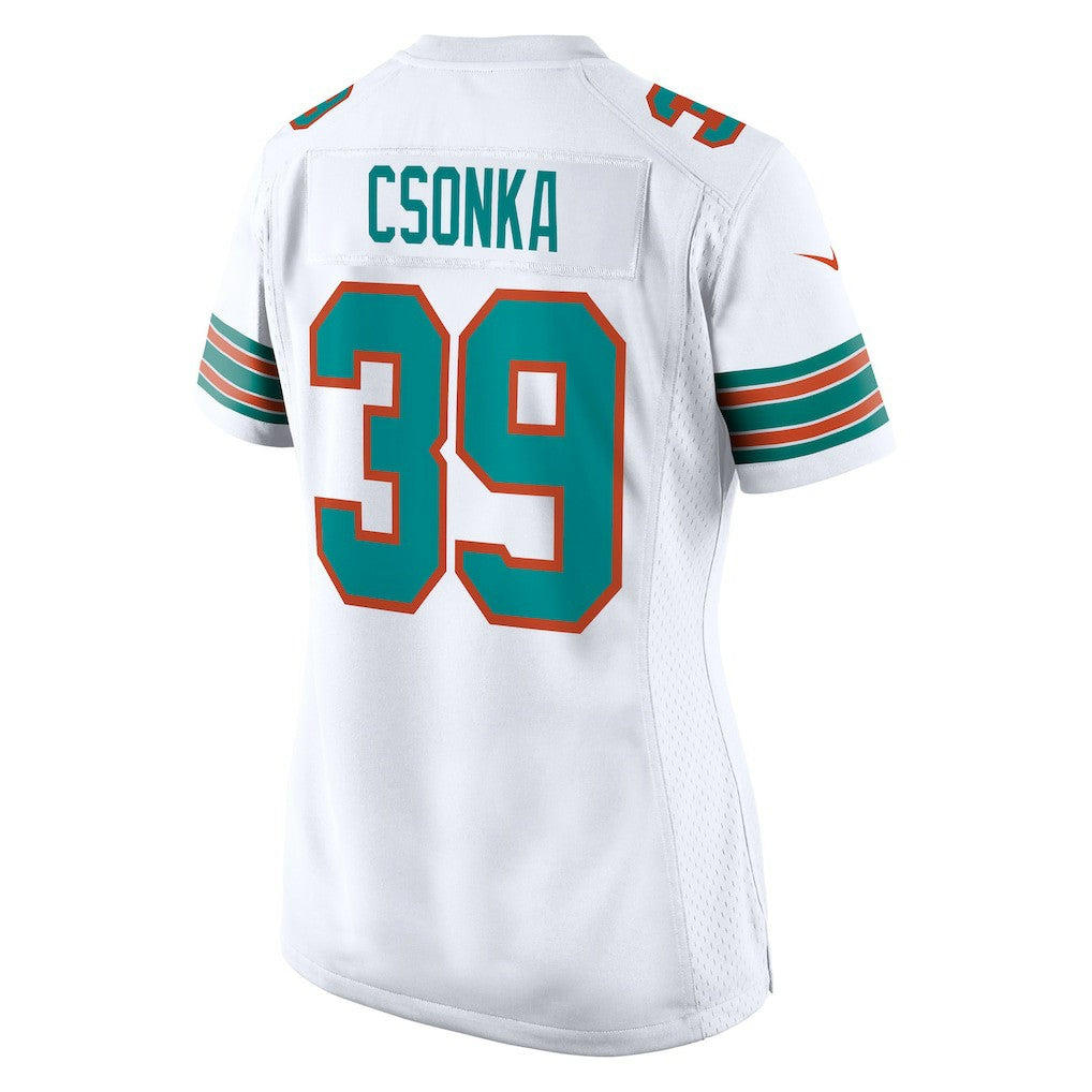 Larry Csonka Miami Dolphins Women's Retired Player Jersey - White