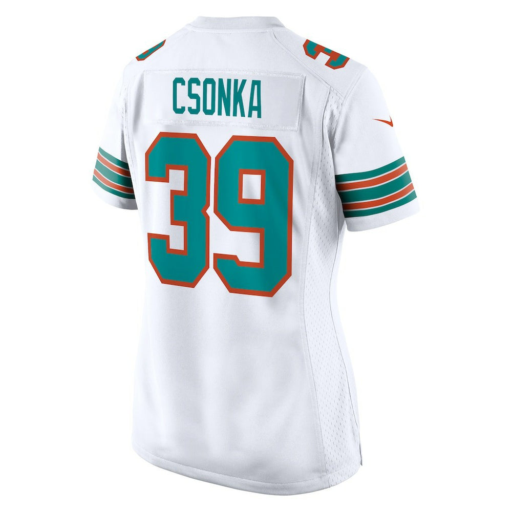 Larry Csonka Miami Dolphins Women's Retired Player Jersey - White