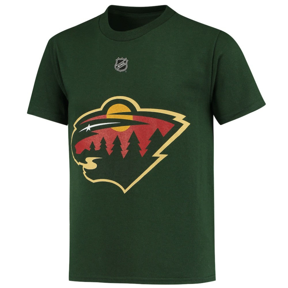 Kirill Kaprizov Minnesota Wild Youth Player Name & Number T-Shirt Green