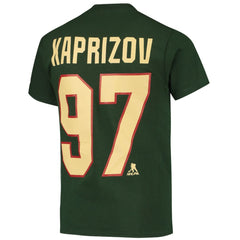 Kirill Kaprizov Minnesota Wild Youth Player Name & Number T-Shirt Green