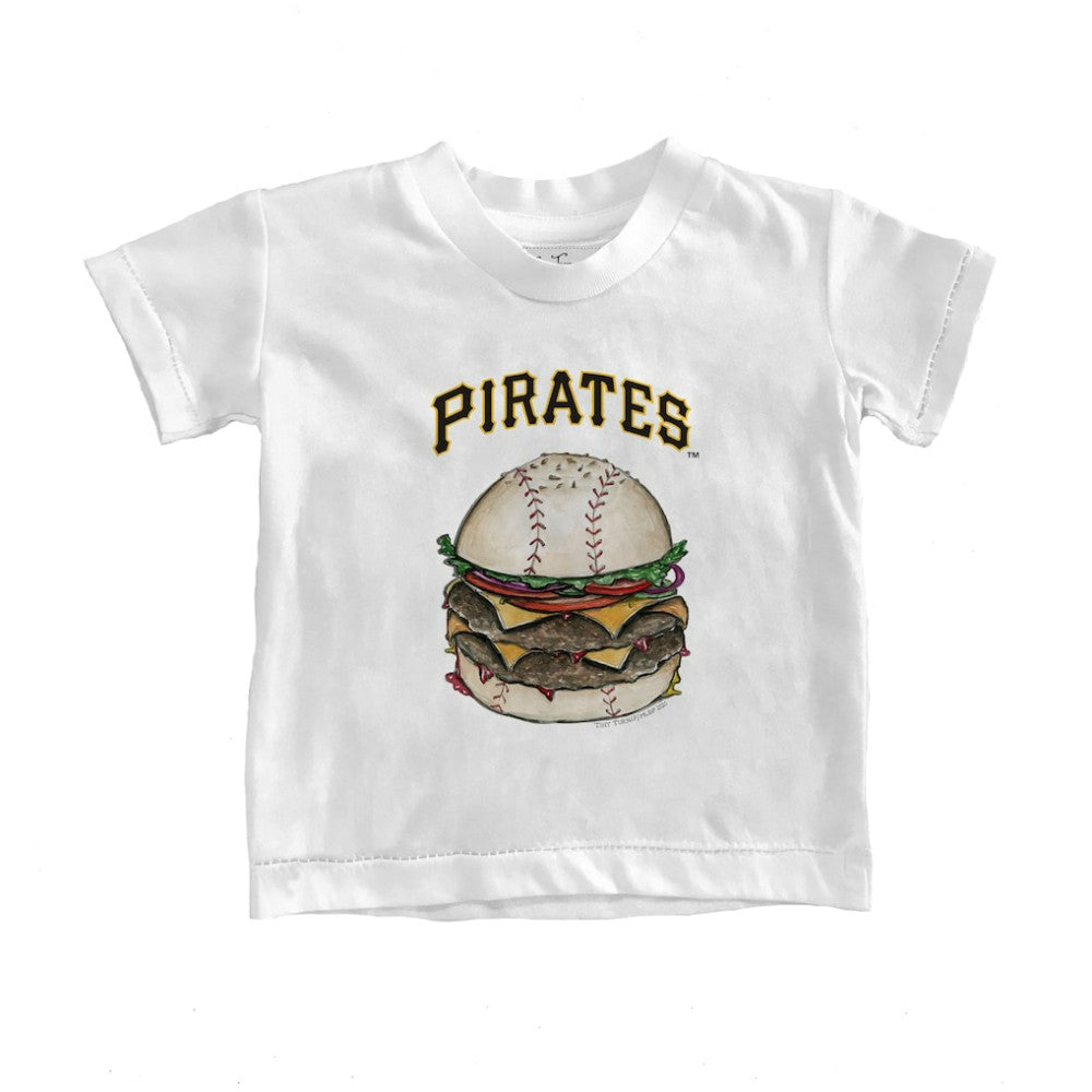Pittsburgh Pirates Tiny Turnip Youth Burger T-Shirt White