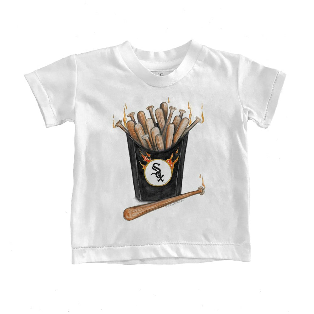 Chicago White Sox Tiny Turnip Youth Hot Bats T-Shirt White