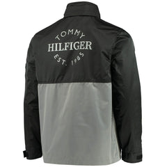 Philadelphia Flyers Tommy Hilfiger Anorak Quarter-Zip Hoodie Jacket Black/Gray
