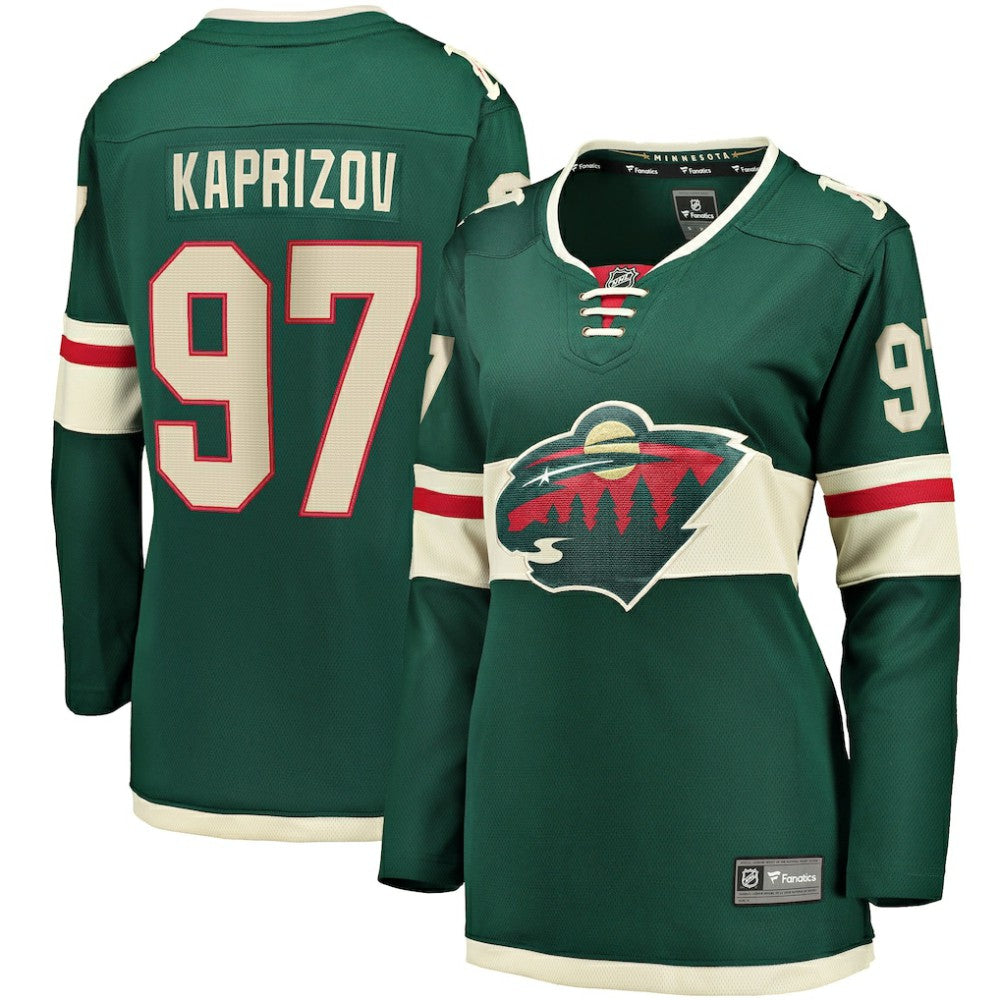 Kirill Kaprizov Minnesota Wild Fanatics Women's Home Breakaway Replica Jersey Green