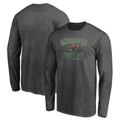 Minnesota Wild Victory Arch Long Sleeve T-Shirt Charcoal