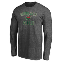 Minnesota Wild Victory Arch Long Sleeve T-Shirt Charcoal