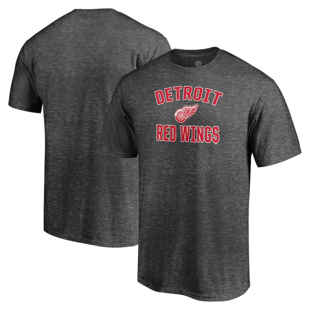 Detroit Red Wings Victory Arch Team T-Shirt Charcoal