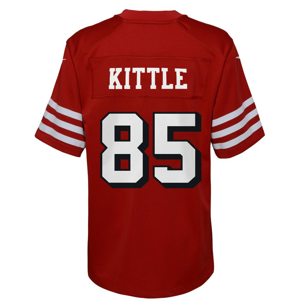 George Kittle San Francisco 49ers Youth Game Jersey - Scarlet