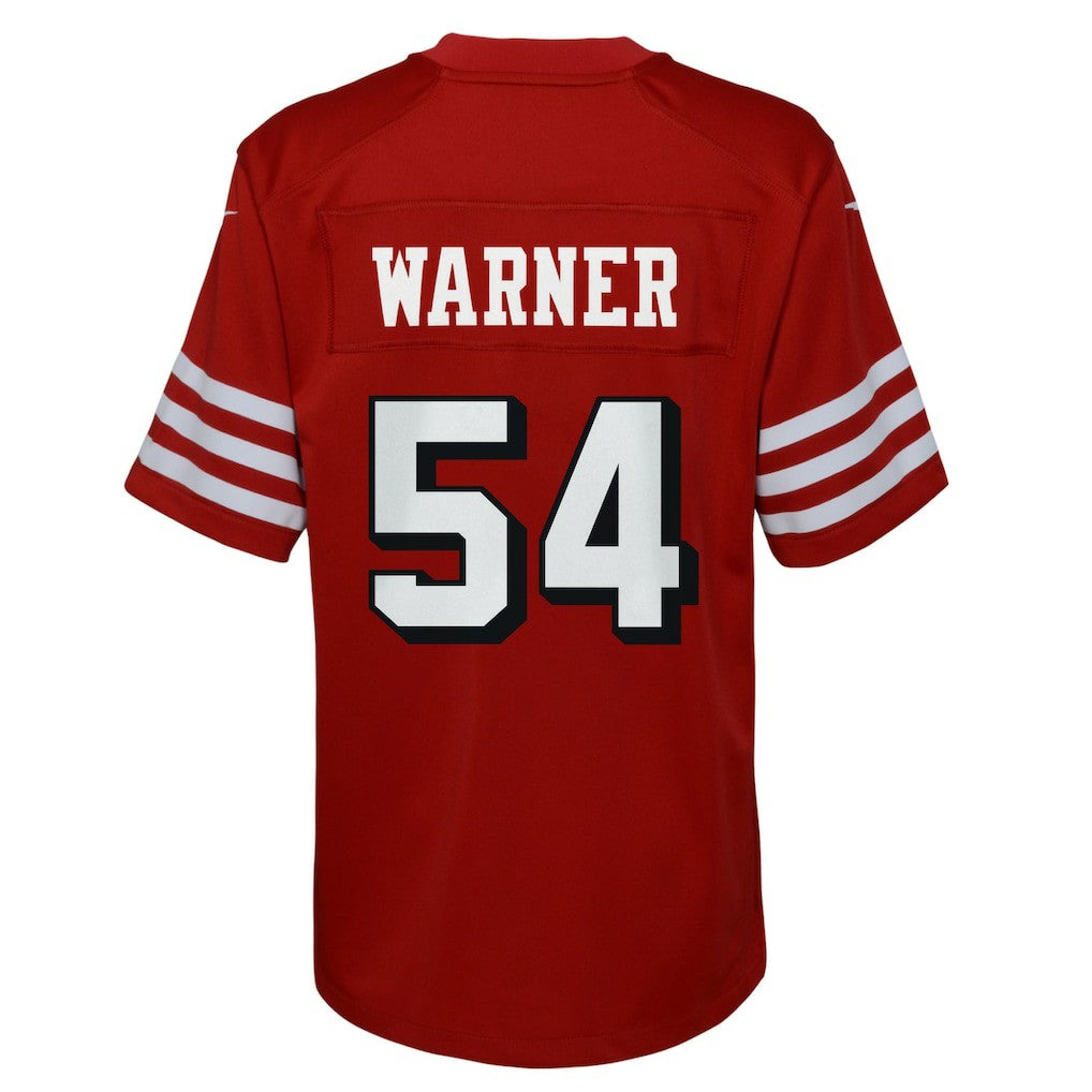 Fred Warner San Francisco 49ers Youth Game Jersey - Scarlet