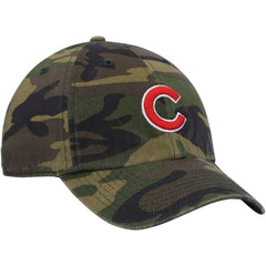 Chicago Cubs Logo Clean Up Adjustable Hat Camo | 47 brand
