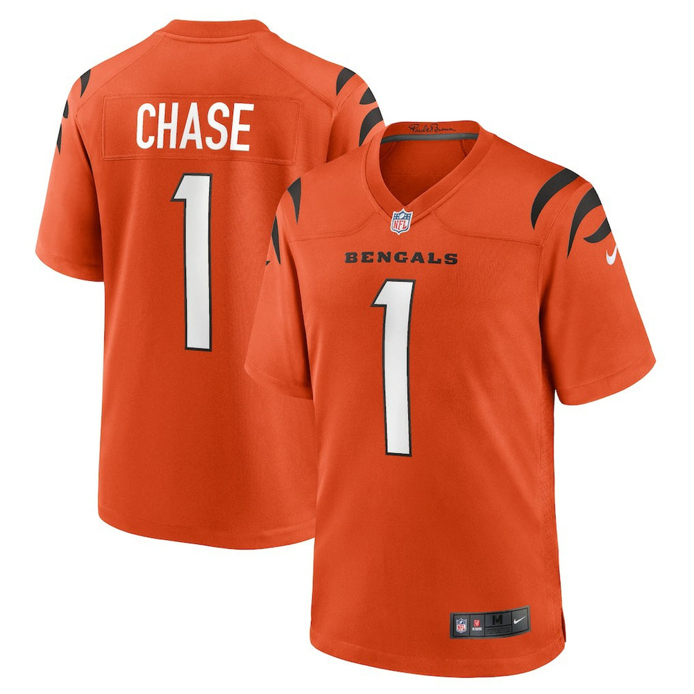 Ja'Marr Chase Cincinnati Bengals Alternate Game Jersey - Orange