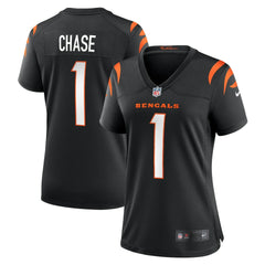Ja'Marr Chase Cincinnati Bengals Women's Game Jersey - Black