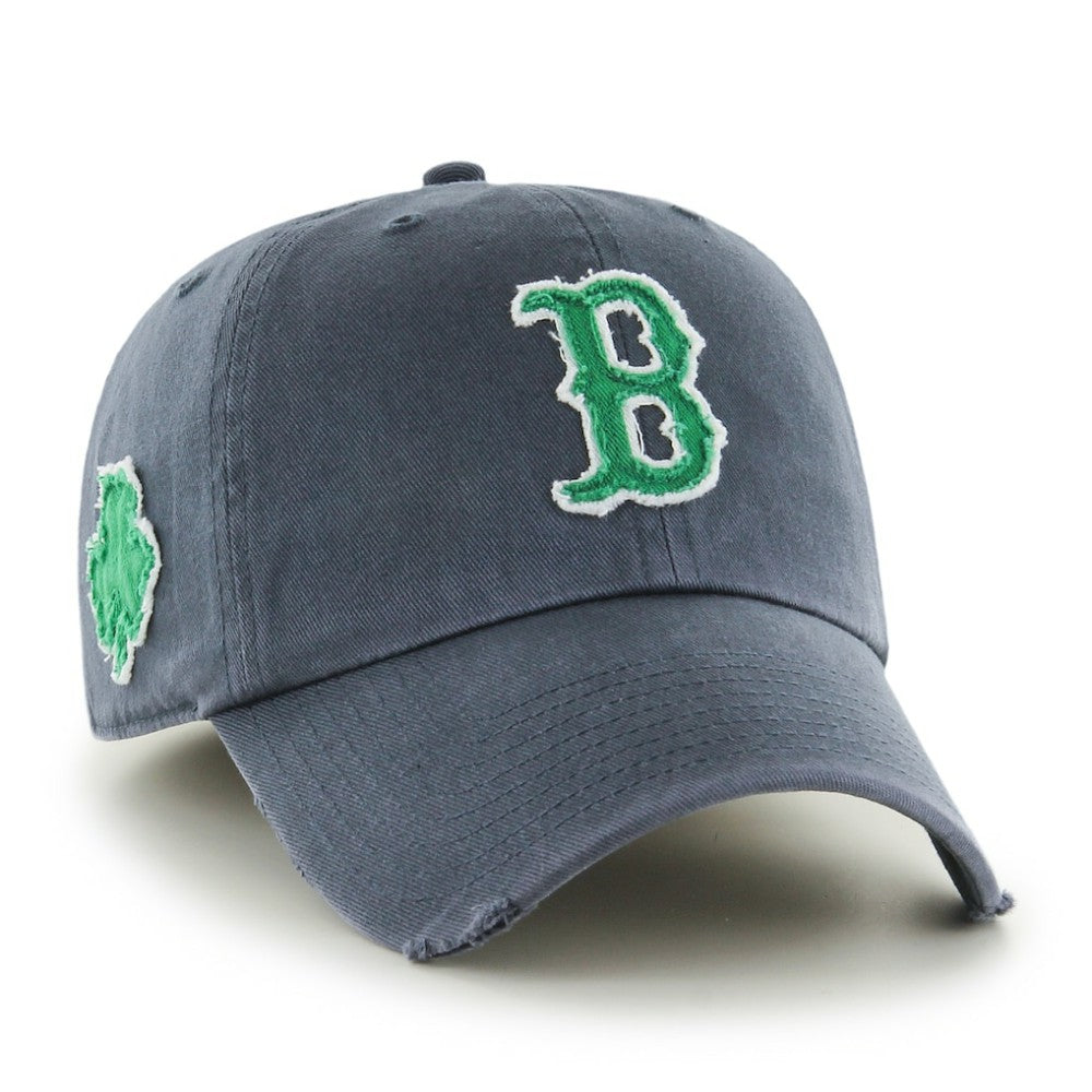Boston Red Sox Franchise Fitted Hat Navy/Green | 47 brand