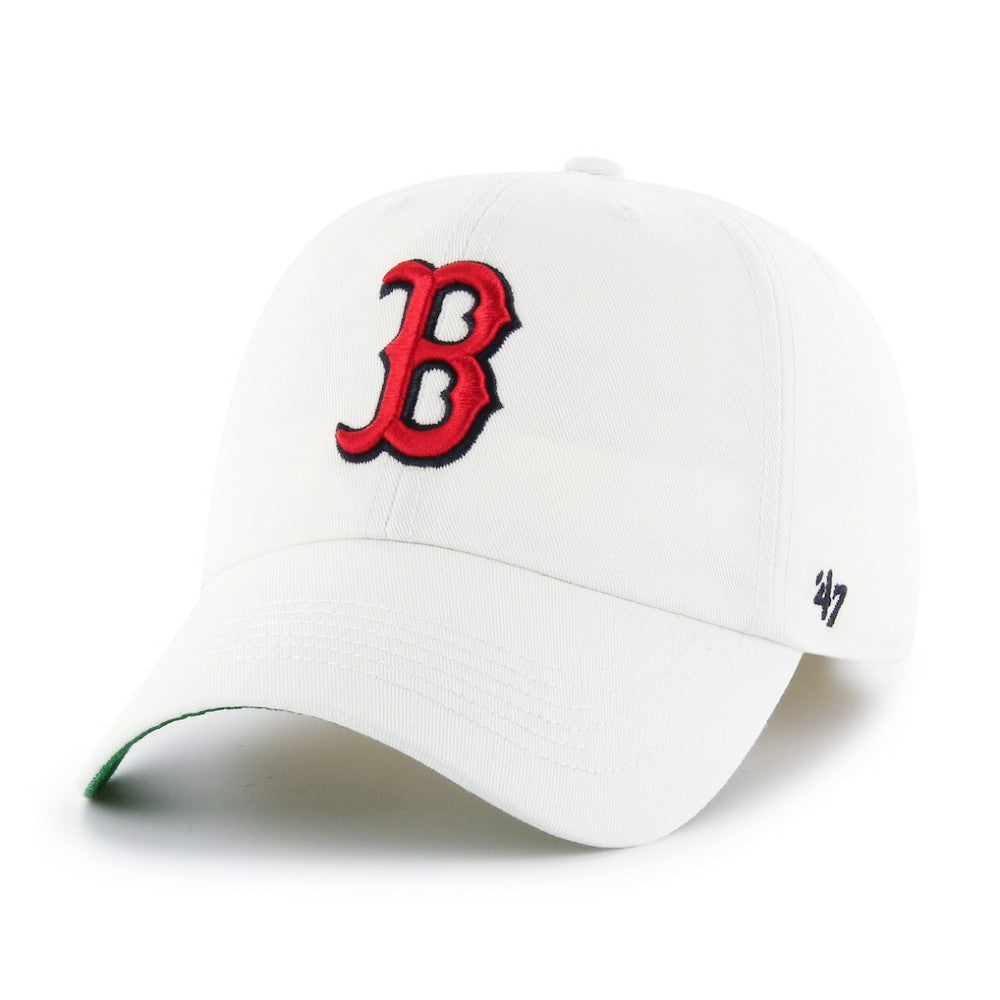 Boston Red Sox Team Franchise Fitted Hat White | 47 brand