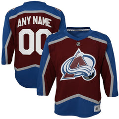 Colorado Avalanche Youth Home Custom Replica Jersey Burgundy