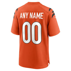 Cincinnati Bengals Alternate Game Custom Jersey - Orange