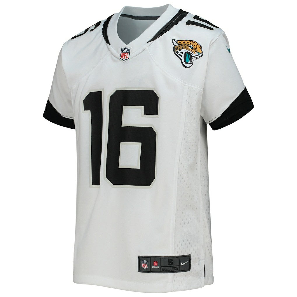 Trevor Lawrence Jacksonville Jaguars Youth Game Jersey - White
