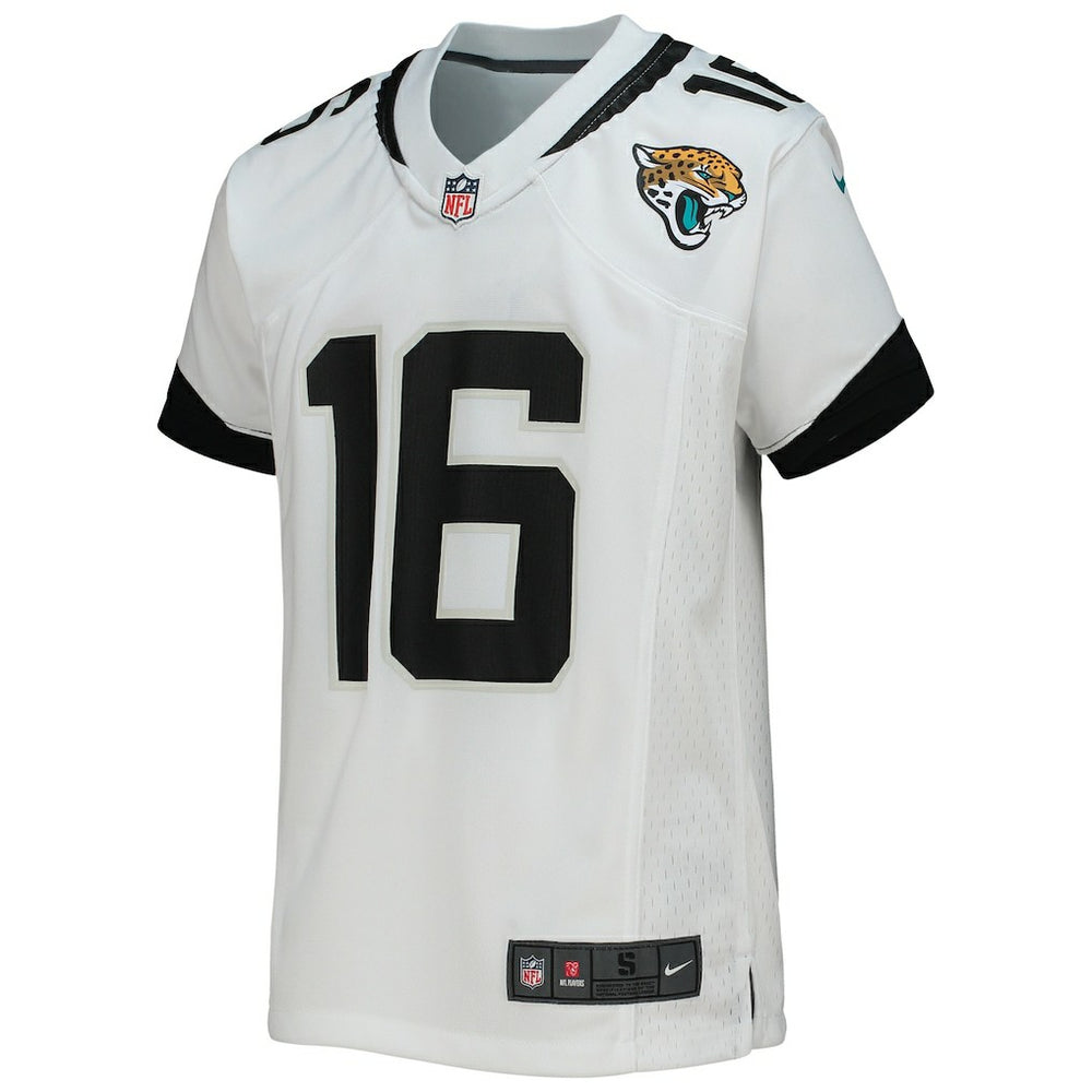 Trevor Lawrence Jacksonville Jaguars Youth Game Jersey - White