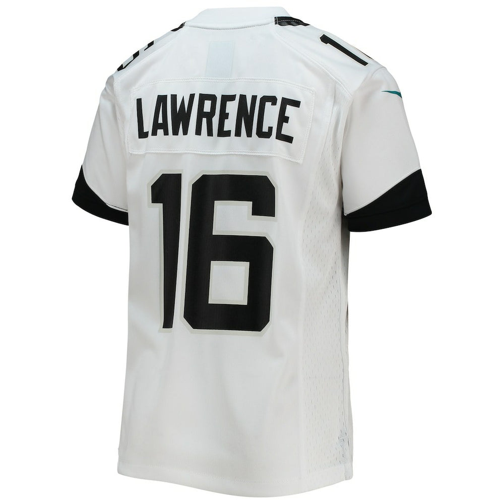 Trevor Lawrence Jacksonville Jaguars Youth Game Jersey - White