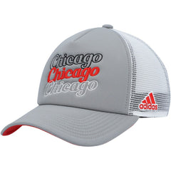 Chicago Blackhawks adidas Women's Foam Trucker Snapback Hat Gray/White