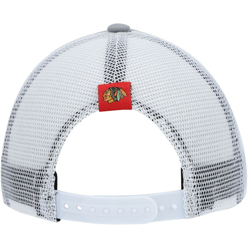 Chicago Blackhawks adidas Women's Foam Trucker Snapback Hat Gray/White