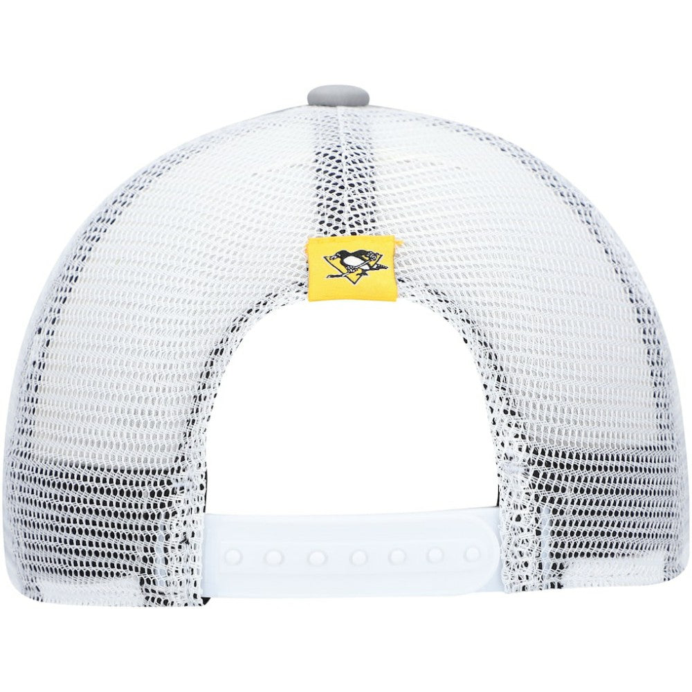 Pittsburgh Penguins adidas Women's Foam Trucker Snapback Hat Gray/White