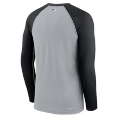 Chicago White Sox Game Authentic Collection Performance Raglan Long Sleeve T-Shirt Gray/Black | Nike