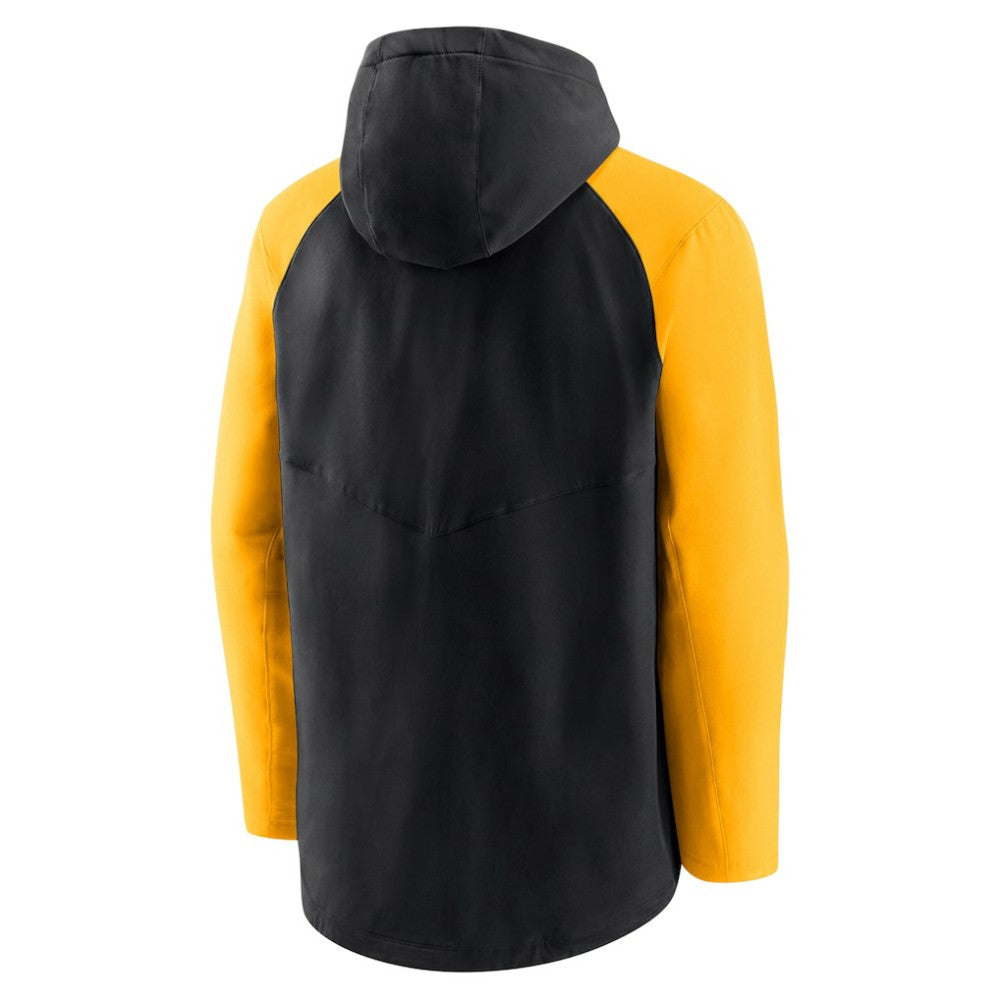 Pittsburgh Pirates Authentic Collection Performance Raglan Full-Zip Hoodie Black/Gold | Nike