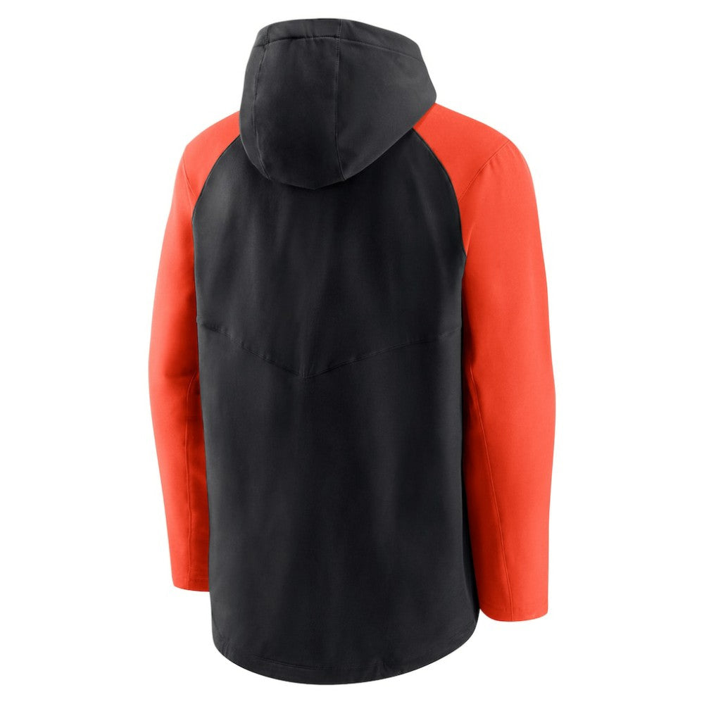 San Francisco Giants Authentic Collection Performance Raglan Full-Zip Hoodie Black/Orange | Nike