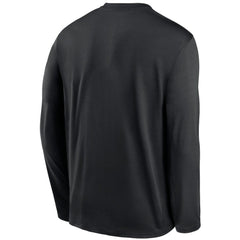 Miami Marlins Authentic Collection Performance Long Sleeve T-Shirt Black | Nike