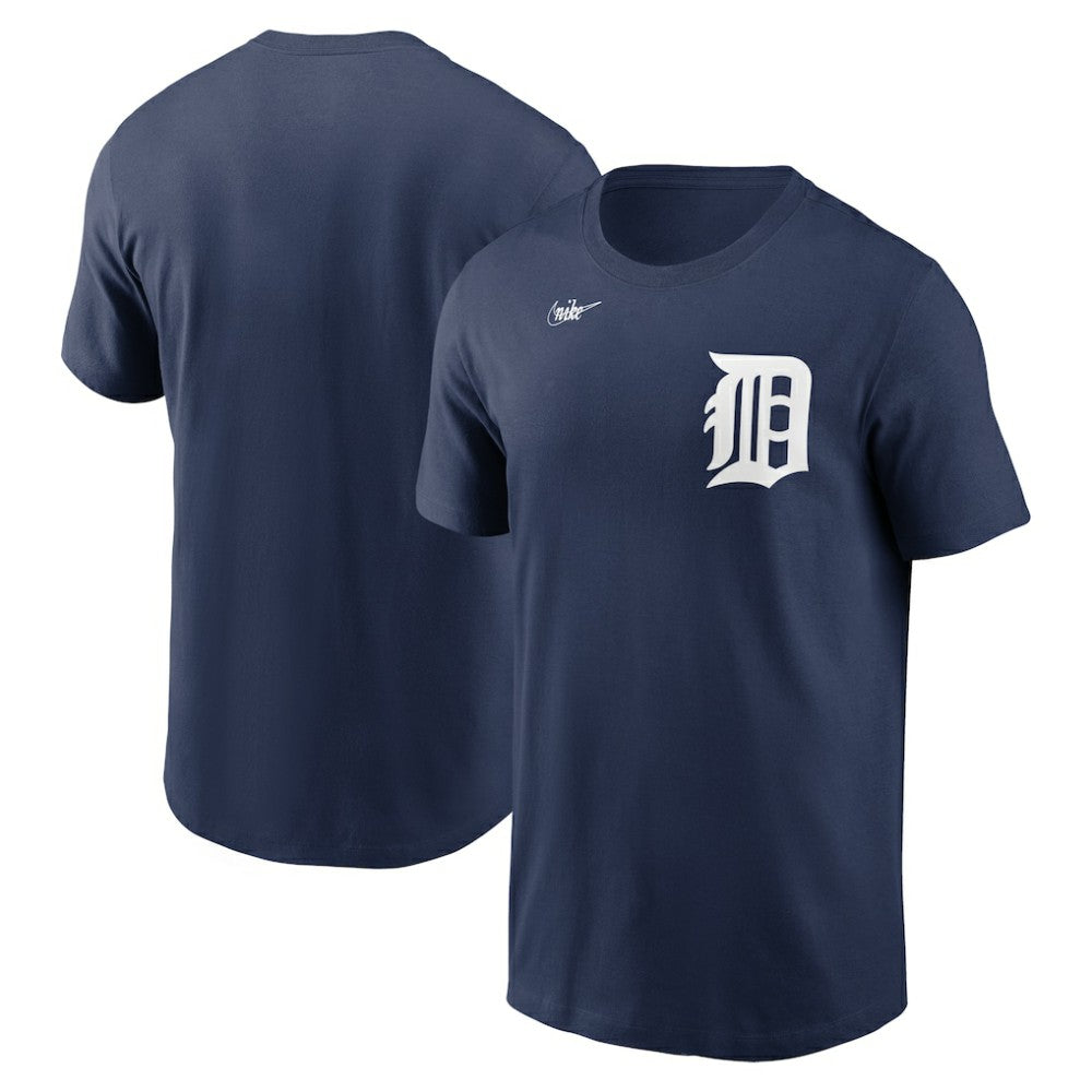 Detroit Tigers Cooperstown Collection Wordmark T-Shirt Navy | Nike