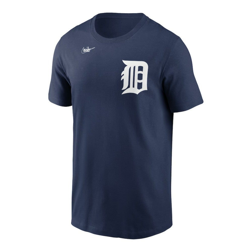 Detroit Tigers Cooperstown Collection Wordmark T-Shirt Navy | Nike