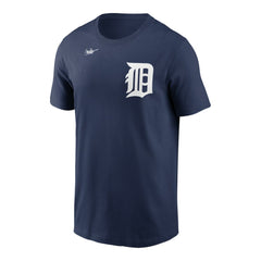 Detroit Tigers Cooperstown Collection Wordmark T-Shirt Navy | Nike