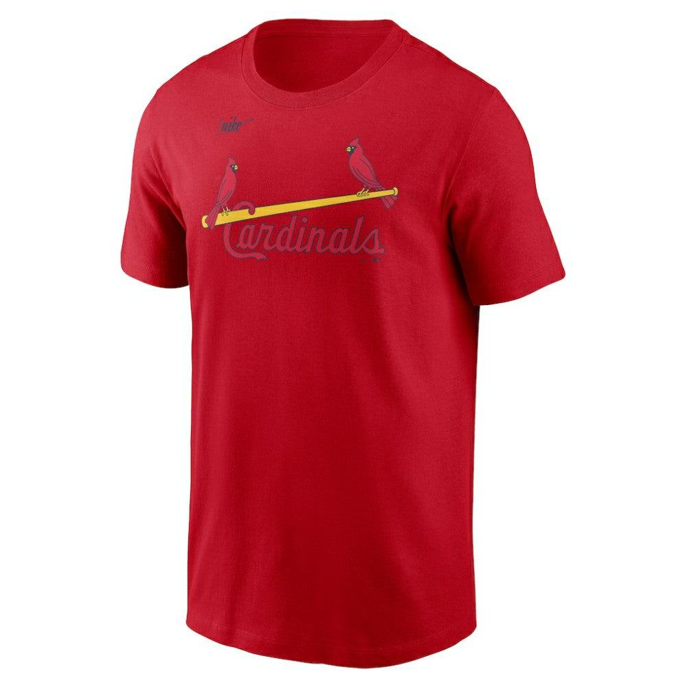 St. Louis Cardinals Cooperstown Collection Wordmark T-Shirt Red | Nike