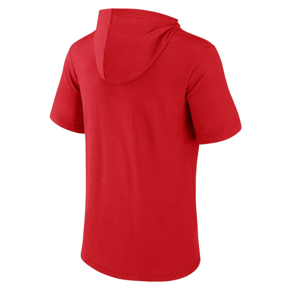 St. Louis Cardinals Iconic Rebel Short Sleeve Hooded Top Red