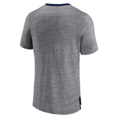 Minnesota Twins Iconic Team Element Speckled Ringer T-Shirt Heathered Gray