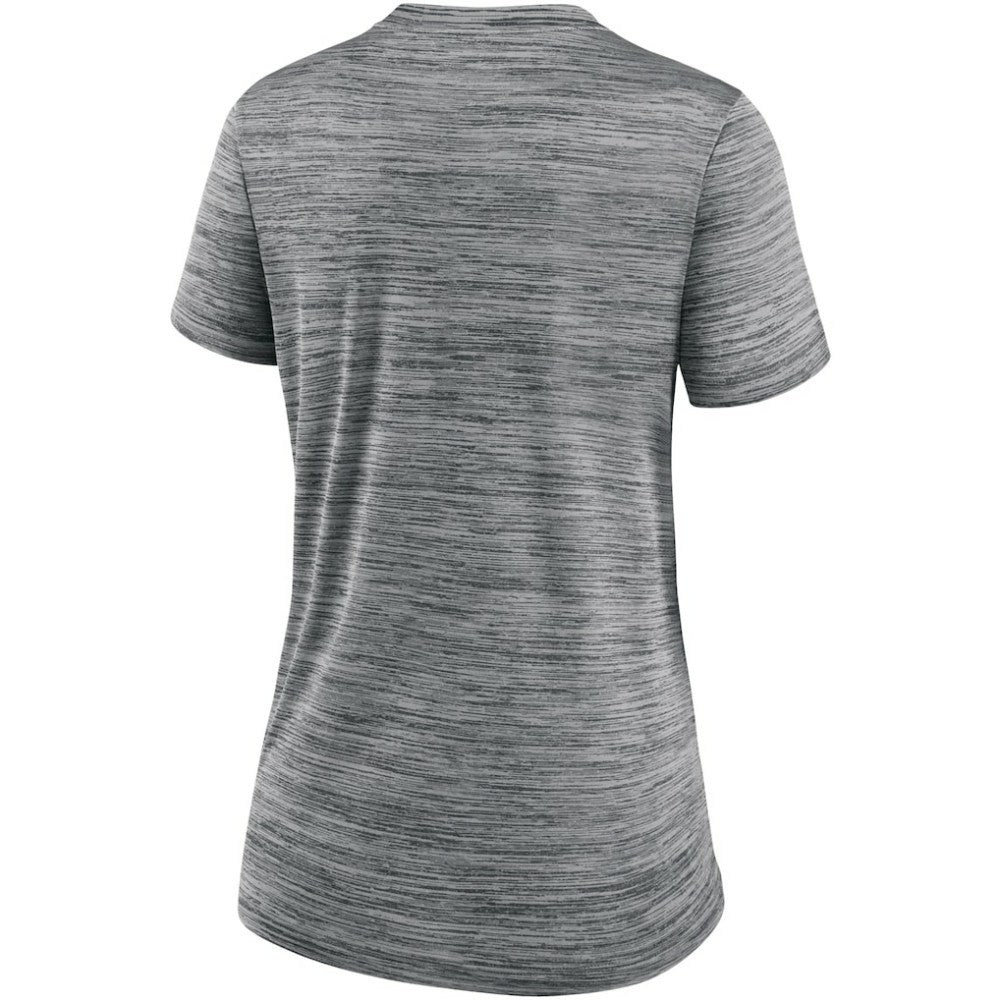 Chicago White Sox Women's Authentic Collection Velocity Performance V-Neck T-Shirt Anthracite | Nike