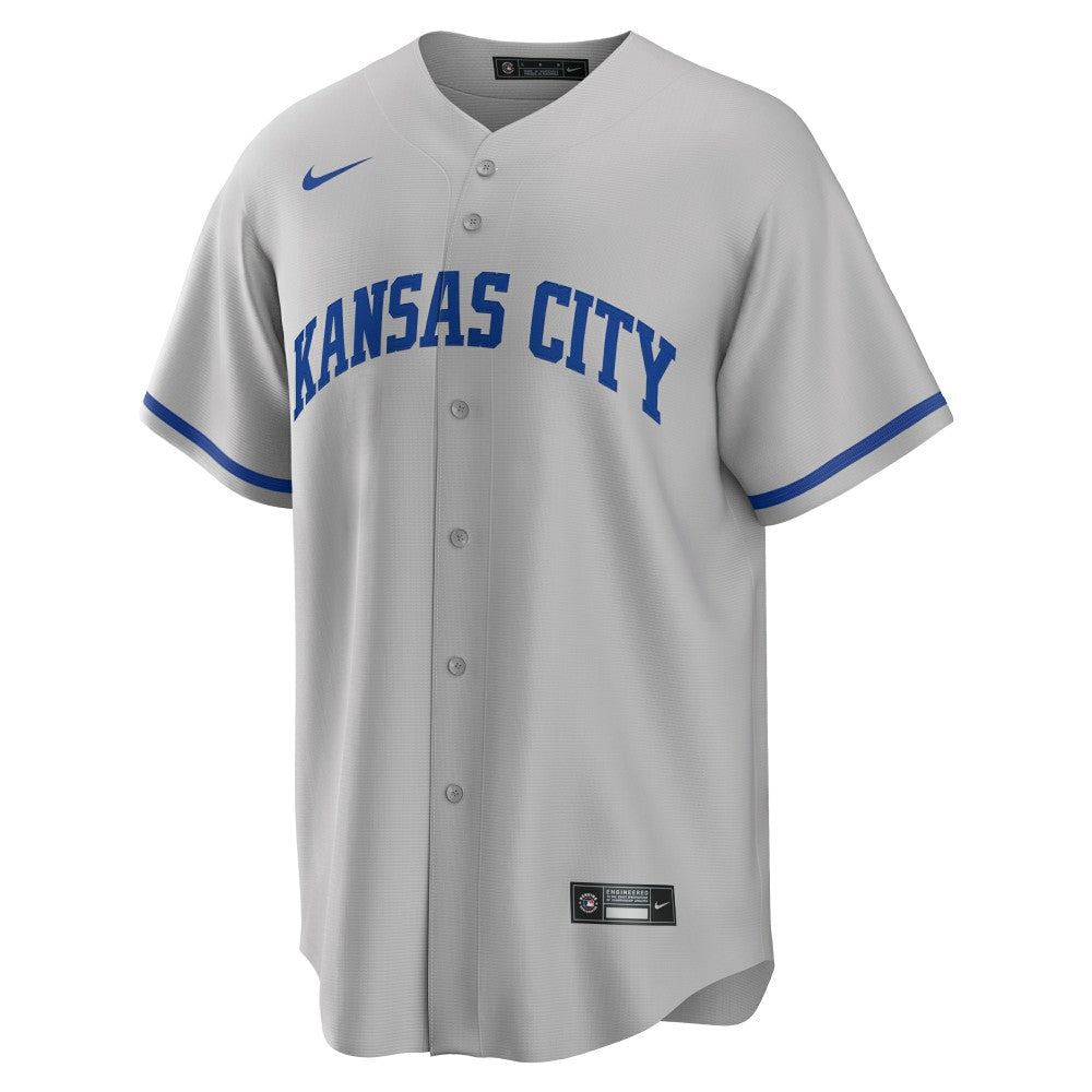 Kansas City Royals Road Replica Team Jersey Gray | Nike