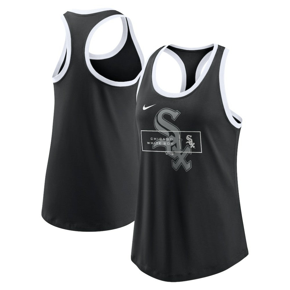 Chicago White Sox Women's X-Ray Racerback Performance Tank Top Black | Nike