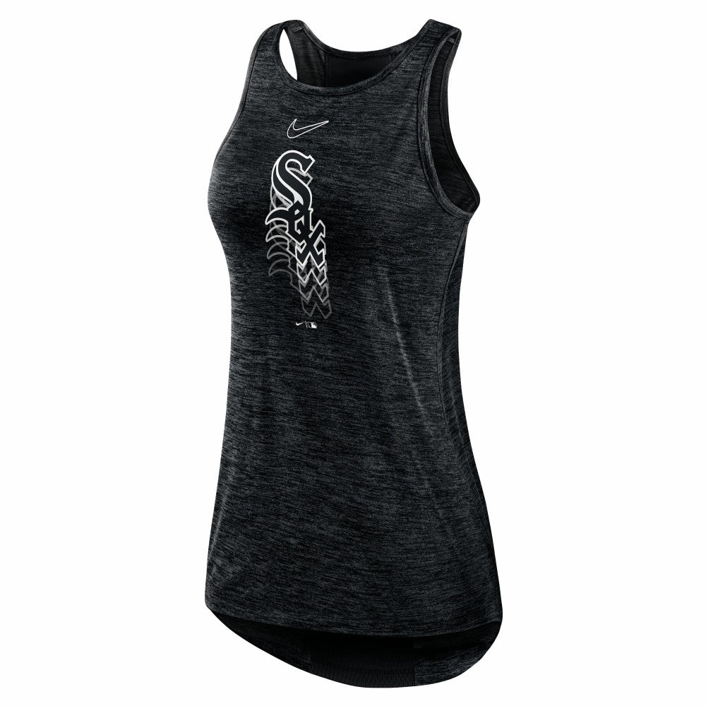 Chicago White Sox Women's Logo Fade High Neck Performance Tank Top Black | Nike