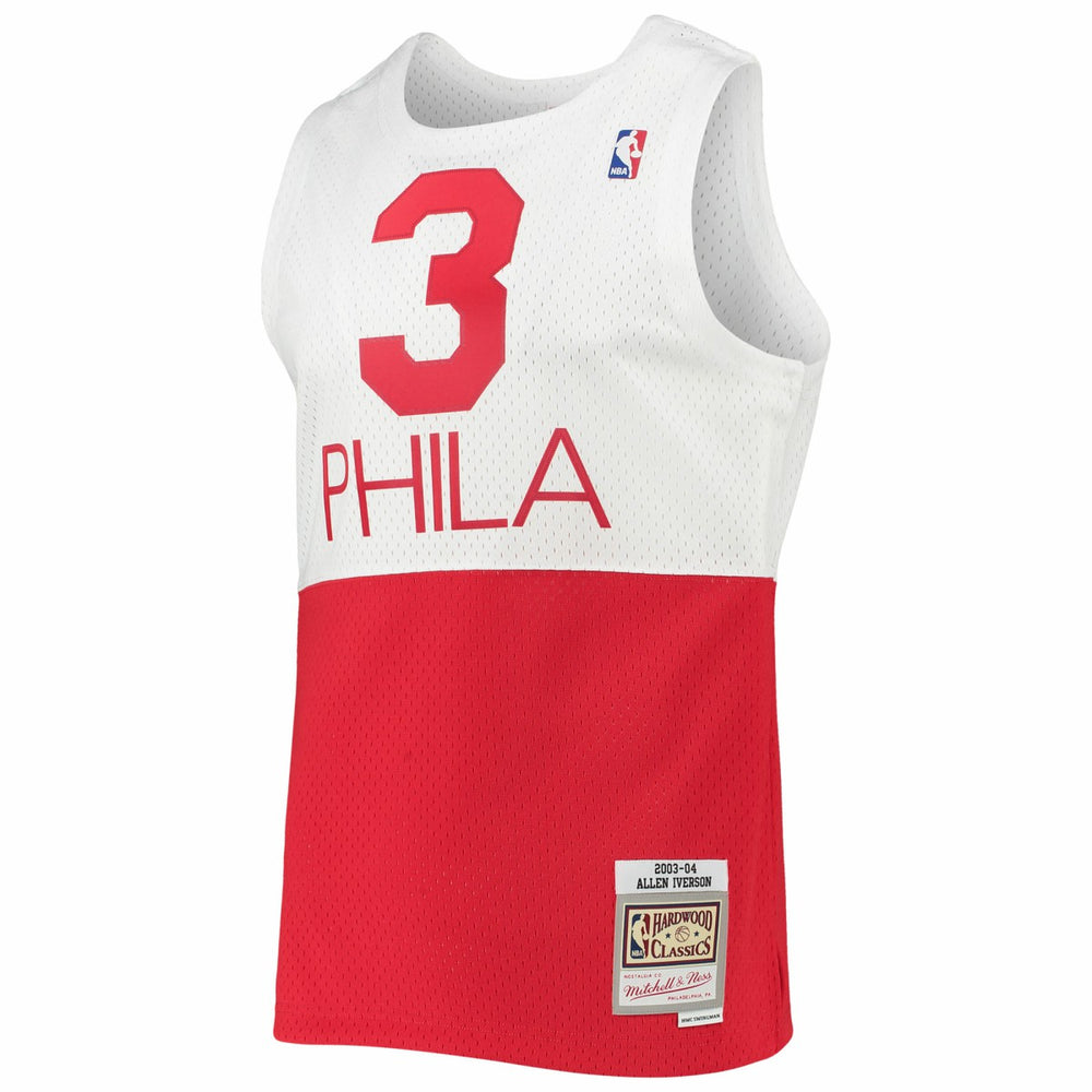 Allen Iverson Philadelphia 76ers 2003/2004 Hardwood Classics Swingman Jersey - White