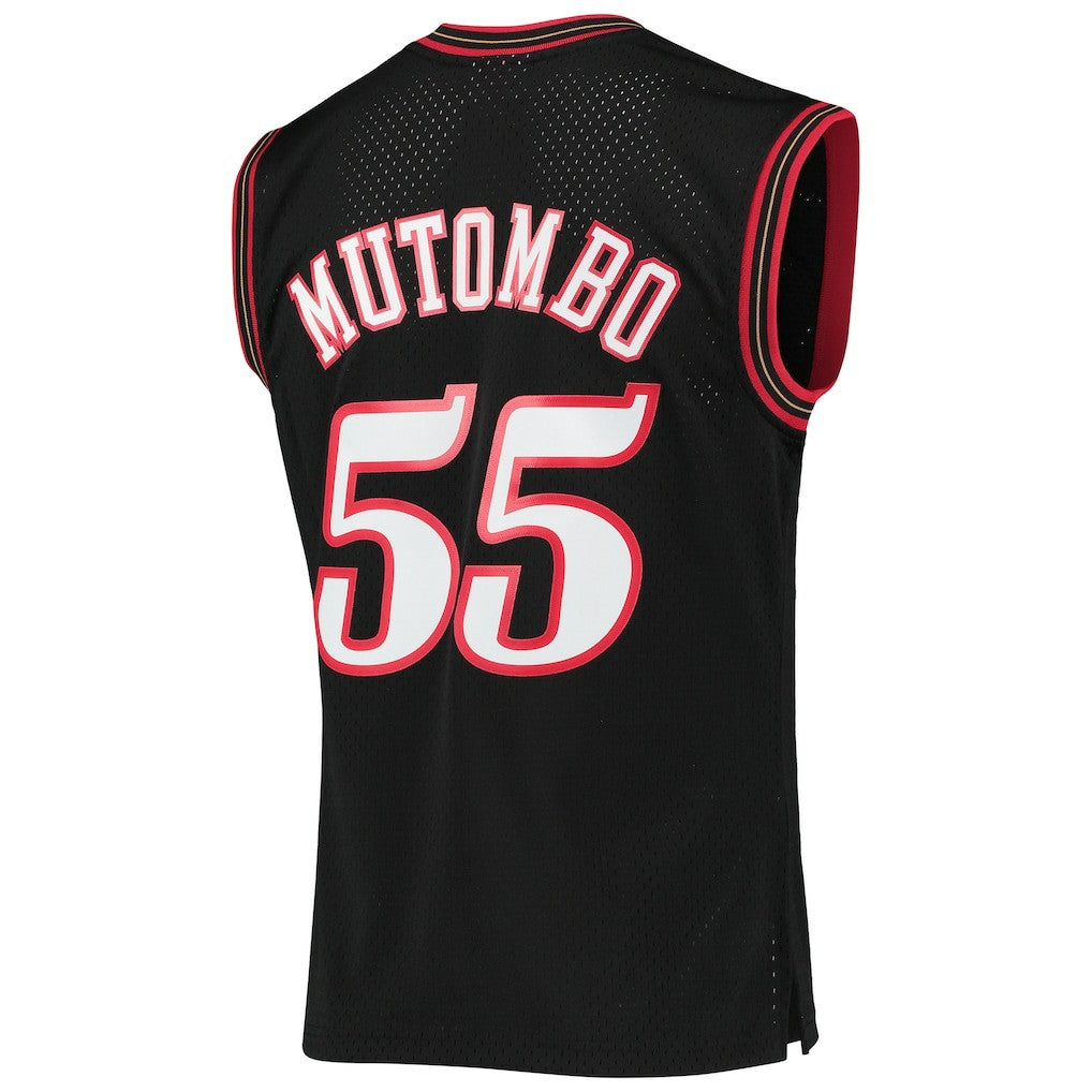 Dikembe Mutombo Philadelphia 76ers Hardwood Classics Swingman Jersey - Black