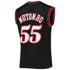 Dikembe Mutombo Philadelphia 76ers Hardwood Classics Swingman Jersey - Black