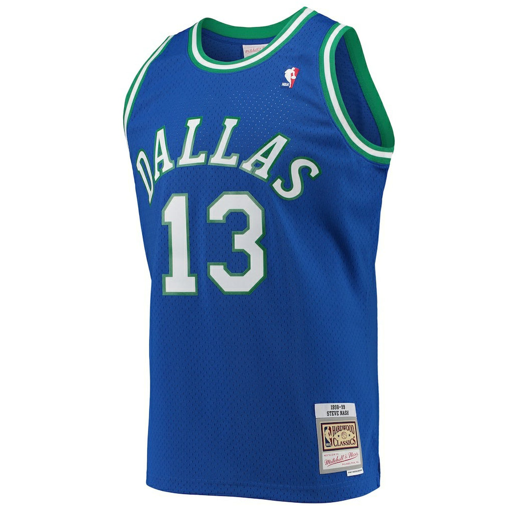 Steve Nash Dallas Mavericks 1998/99 Hardwood Classics Swingman Jersey sale - Blue