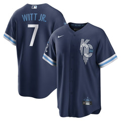 Bobby Witt Jr. Kansas City Royals City Connect Replica Player Jersey Navy | Nike