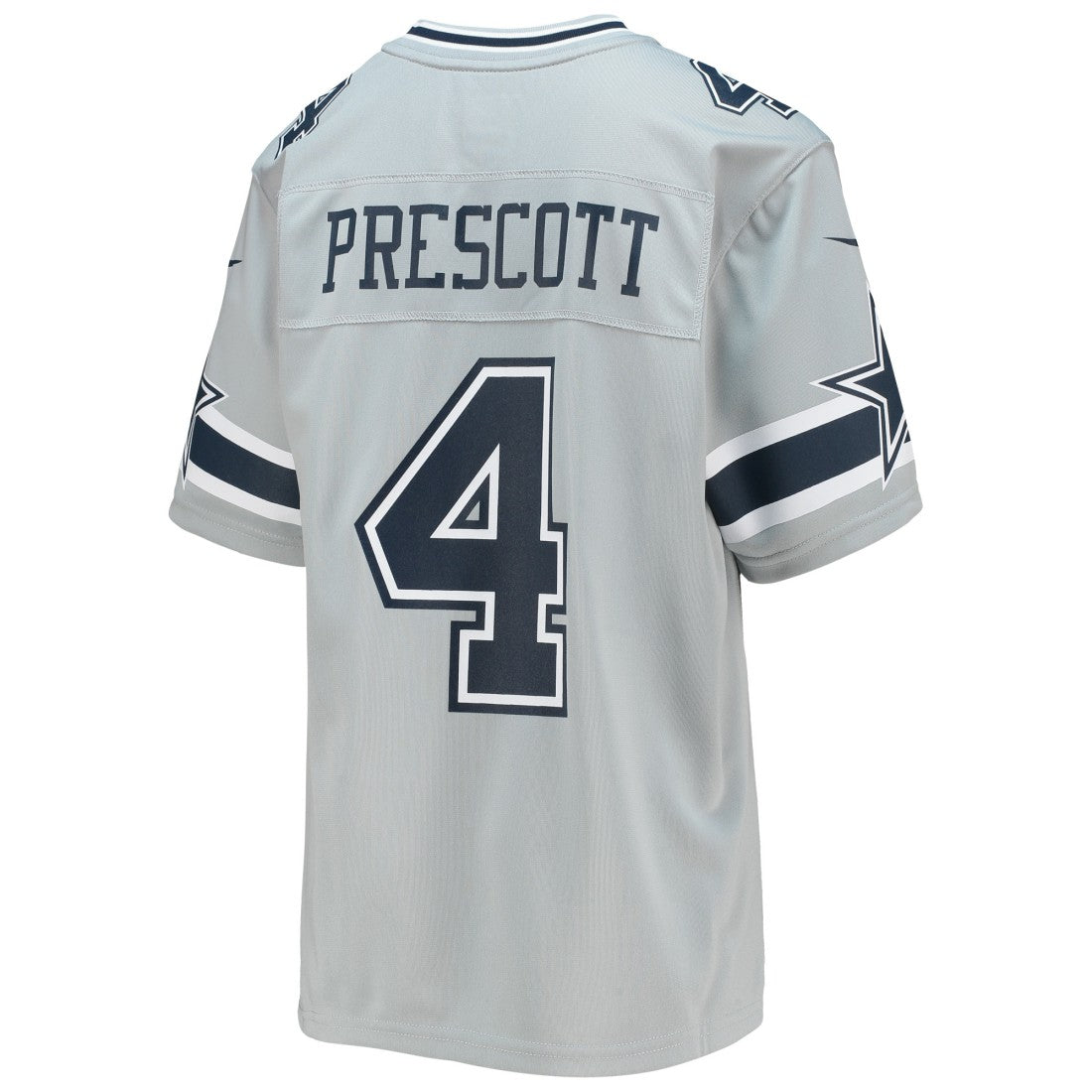 Dak Prescott Dallas Cowboys Youth Inverted Team Game Jersey - Silver