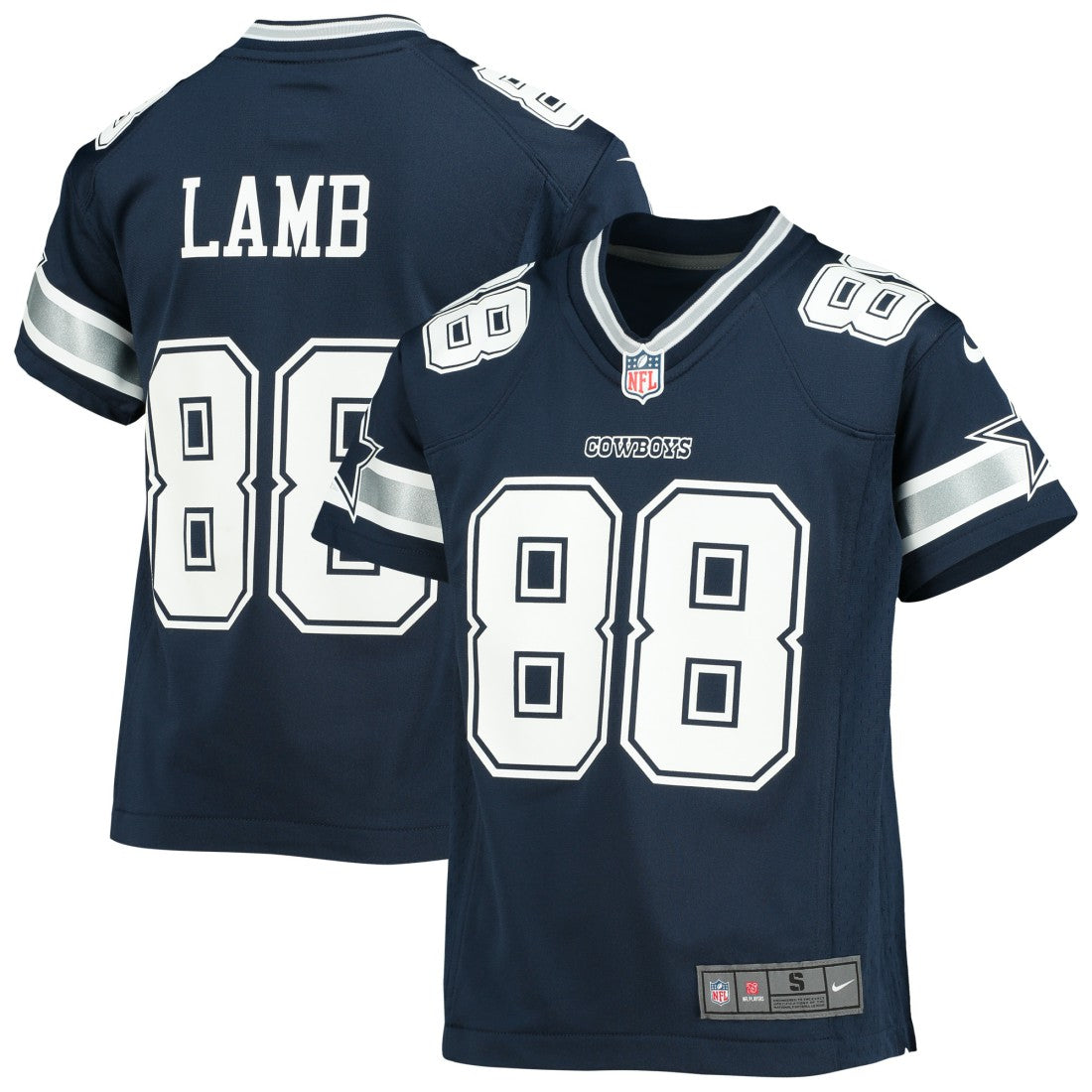 CeeDee Lamb Dallas Cowboys Youth Player Game Jersey - Navy