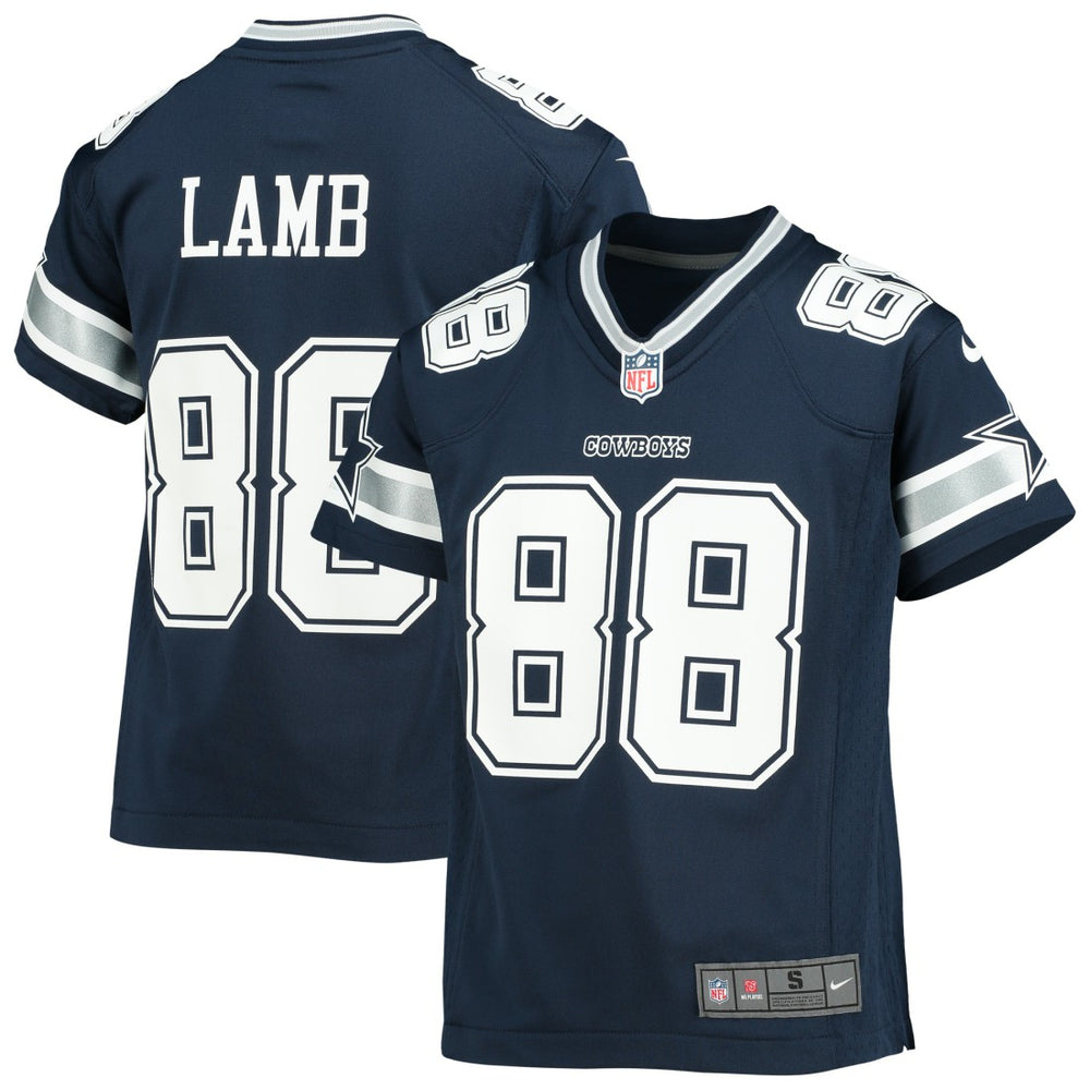 CeeDee Lamb Dallas Cowboys Youth Player Game Jersey - Navy