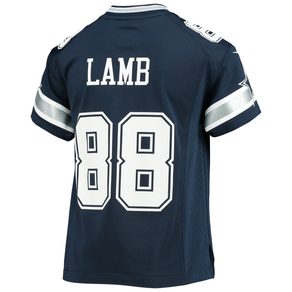 CeeDee Lamb Dallas Cowboys Youth Player Game Jersey - Navy
